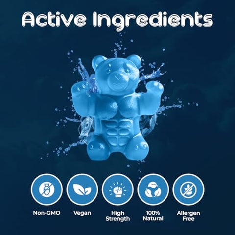 Big Bear Bites - Gomas de Creatina Monohidratada para Homens – Aumente sua performance com gomas de creatina g – Produto de qualidade superior