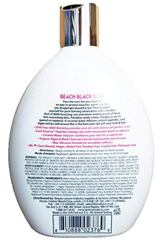 Bronzeador Tan Asz U Beach Black Rum 400X – 400ml – 13.5 oz