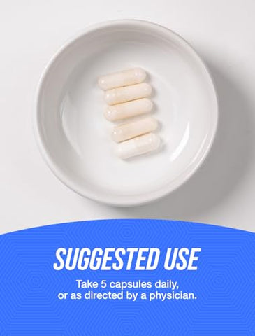 com Cápsulas de Citrato de Magnésio – Suplemento de Magnésio, 400mg – Cápsulas de Magnésio, Livre de Glúten – 5 Cápsulas por Porção, 300 Cápsulas (Pacote de 1) - BulkSupplements