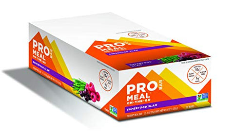 Probar - PROBAR – Barra de Refeição, Superfood Slam, Sem OGM, Sem Glúten, Saudável, Ingredientes à Base de Plantas, Energia Natural (9 Unidades)