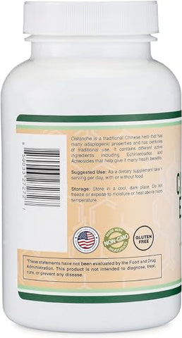 Double Wood Supplements - Cistanche Tubulosa Extract 500mg (120 Cápsulas) Testosterona para Homens – Double Wood, Padronizado com Echinacosides e Acteosides