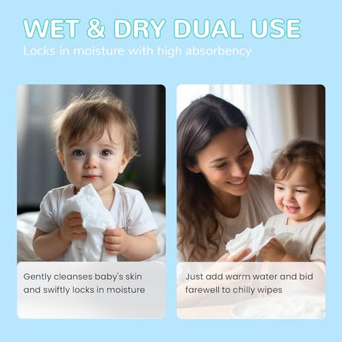 Lenços Umedecidos para Bebê – HAPPY BUM Tamanho Extra Grande, Design, 100% Fibra Vegetal, Lenços Descartáveis para Pele Sensível, Limpeza Rosto Mãos Corpo, 400 Unidades (4…)