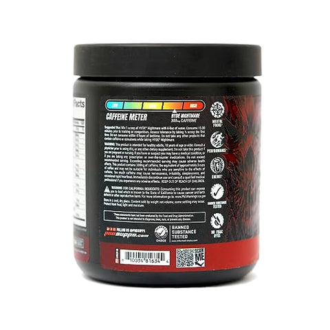 Hyde Nightmare – Energético em Pó Pré-Treino – Energia Intensa, Foco Mental – 300g - PROSUPPS