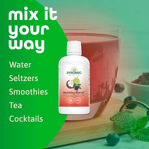 Healthy Blend com Açaí, Mangostão, Noni, Maqui – 100% Natural e Rico em Antioxidantes | 500ml - Dynamic Health