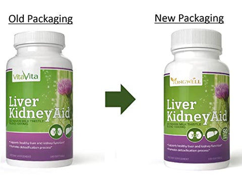 New Green Nutrition - Apoio para Fígado e Rim, Ingredientes à Base de Ervas para Saúde Hepática e Renal, Suprimento de 90 Dias (180 Softgels)