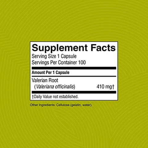 Nature's Sunshine - Nature’s Sunshine Valerian Root 100 Cápsulas | Suplemento Herbal Promove Relaxamento, Suporta o Sono e Oferece Suporte Natural ao Sistema Nervoso