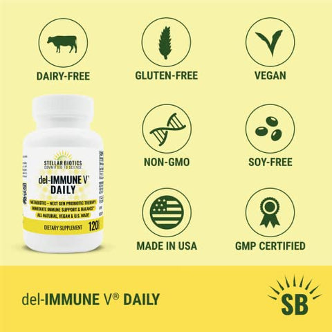 Daily: Suporte Imunológico Natural por Stellar Biotics – Reforço Imunológico Diário - Del-Immune V