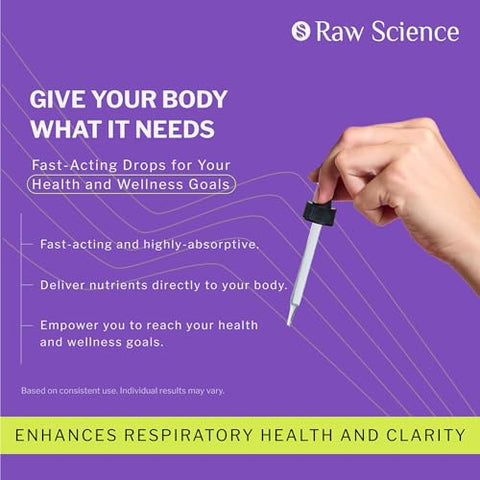 S RAW SCIENCE - Gotas Orgânicas de Verbascum para os Pulmões – Suporte Respiratório | Marca: Verbascum