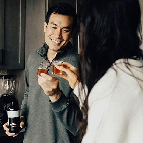 Glow Bebida Proteica de Colágeno Morango Banana | 15 fl oz (443 ml) | Suporte para Cabelo, Pele, Unhas e Articulações | Biotina e Ácido Hialurônico | Beleza e Cuidados com a Pele | Peptídeos de Colágeno - Tranont