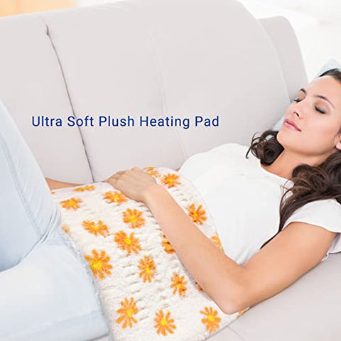 Aquecedor ZXU para Alívio de Dor nas Costas – Aquecedor Ultra Macio Sherpa, Tamanho King XL 12″ x 24″, com Calor Úmido, 12 Níveis de Calor