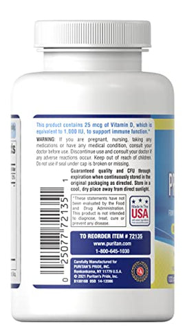 Puritan's Pride - Puritan’s Pride Probiótico 10 com Vitamina D para Apoiar a Função Imunológica – Cápsula 120 Unidades