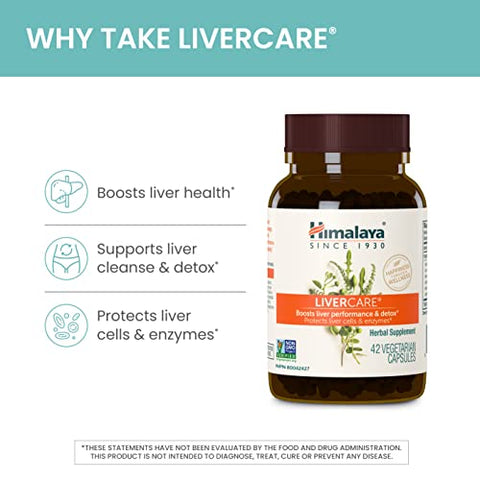 LiverCare: Suporte Total ao Fígado, Limpeza e Desintoxicação, Protege as Células - Himalaya