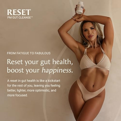 Reset – Auxílio Digestivo Noturno, Alívio de Inchaço – Marca Paulina - Paulina FITNESS