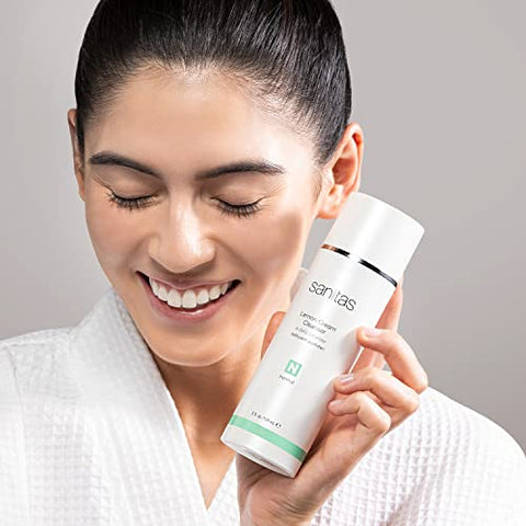 Skincare – Creme de Limpeza de Limão, Limpeza Enriquecedora, Vitamina C, Vitamina E, Óleo de Jojoba, 150g - Sanitas