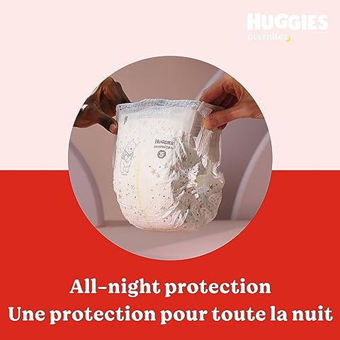 Fraldas Noturnas HUGGIES Overnites, Brancas, Tamanho 3, 24 Unidades