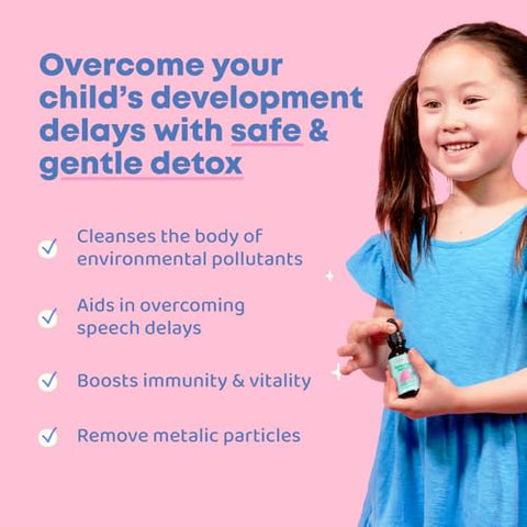 JoySpring - Detox Herbal JoySpring e Limpeza Infantil | Detox Herbal com Extrato de Coentro Proporciona uma Limpeza para Crianças | Suporte à Fala, Melhora Comportamento com um Detox Natural para Crianças | Marca