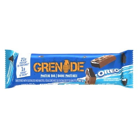Barras de Proteína com Baixo Teor de Açúcar 12-Pack – Oreo | 100% Sabor e Nutrição | 20g de Proteína por Barra - Grenade