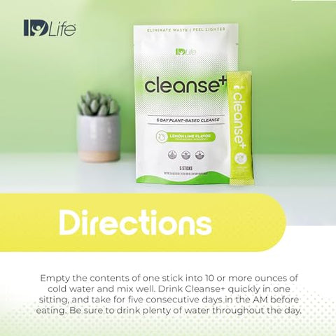 Limpeza – Limão-Lima | Pó para Bebida de Limpeza – Fórmula de Reinicialização Intestinal de 5 Dias para Eliminação Saudável e Absorção de Nutrientes – para Saúde Digestiva e Intestinal – 5 Sticks - IDLife