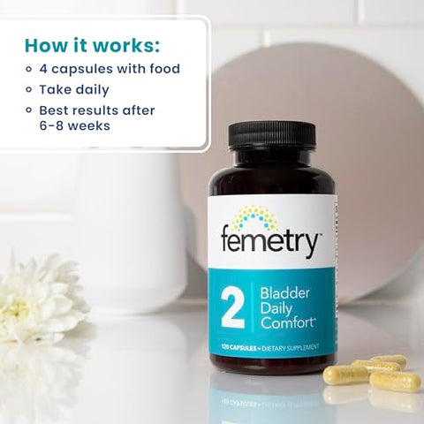 Femetry Bladder Daily Comfort – Alívio da Irritação – Suporte à Inflamação Saudável - LifeSeasons