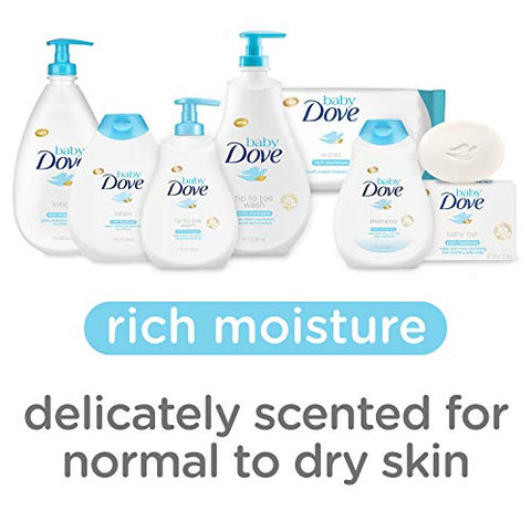 Shampoo Hidratação Enriquecida, 13 Ounce (Pack de 3) – Cabelos de Bebê Livres de Lágrimas - Baby Dove
