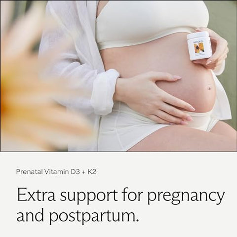 Needed. - Vitamina D3/K2 Pré-Natal Expertamente Formulada | Fertilidade, Gravidez, Amamentação e Pós-Parto, Imunidade e Desenvolvimento Ósseo Saudáveis, Suporte à Vitamina do Leite Materno