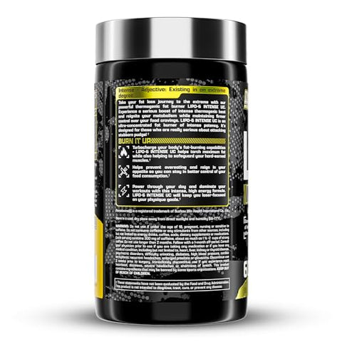 Lipo-6 Black Intense Ultra Concentrate – Queimador de Gordura Termogênico Intenso | 60 Cápsulas (Pacote com 2) - Nutrex Research