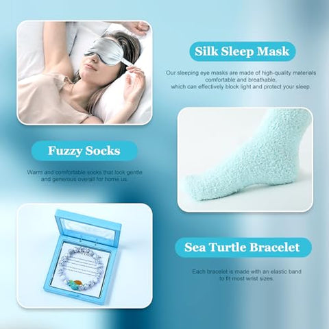 ELSEULAR - Presentes de Tartaruga Marinha para Mulheres – Cestas de Presente de Aniversário – Conjunto de Presentes para Mulheres – Spa Relaxante – Luxuoso Presente de Dia dos Namorados e Natal para Mulheres, Mães, Amigas, Avós e Adultos