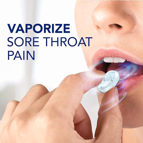 VapoCOOL Max Força Pastilhas para Dor de Garganta, Alívio Rápido, Alivia a Dor da Tosse, Mentol, Winterfrost – 225ct - Vicks