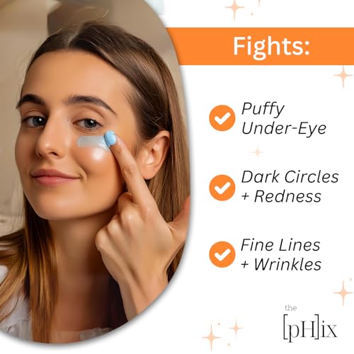 THE PHIX - Creme para os Olhos com Cafeína, Ácido Hialurônico, Vitamina E e Vitamina K – Vegano (Para Olheiras, Inchaço Facial, Rugas e Linhas Finas)