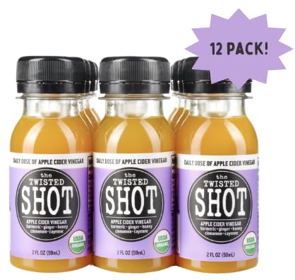 The Twisted Shrub - The Twisted Shot | Shots de Vinagre de Maçã com Cúrcuma, Gengibre, Canela, Mel | 100ml
