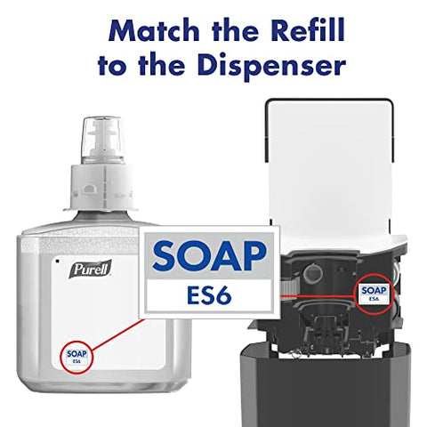 Purell - PURELL Sabonete Líquido Espuma, Fragrância Fresca, Recarga de 1200 mL para Dispensador Automático de Sabonete PURELL ES6 (Pacote com 2) – Fabricado pela GOJO, Inc