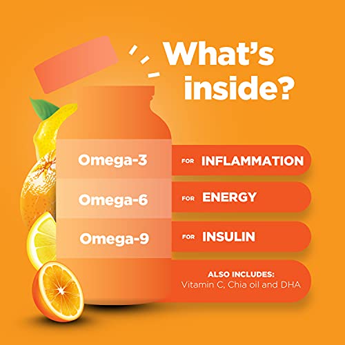 Phytoral - DHA Omega 3 Gummies para Adultos – Suplemento Vegetariano de Ômega 3 Delicioso e Natural com Vitaminas em Goma à Base de Semente de Chia – Suplemento de Ômega 3 EPA DHA à Base de Plantas com Ômega 3 6 9 – Marca: DHA Omega 3 Gummies