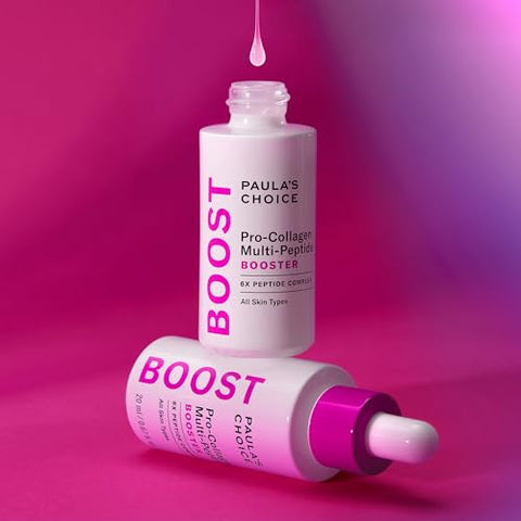 Paula's Choice - Paula’s Choice – Serum Booster Multi-Peptídeo Pro-Colágeno para Rugas, Estimula Produção de Colágeno com Ácido Hialurônico Preenchedor – 30ml