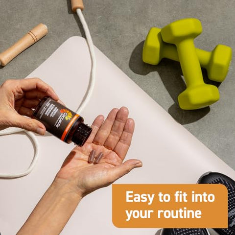 Suplemento de Saúde Cardiovascular, 30 Dias, 500mg Flavanóis de Cacau, Apoio à Saúde do Coração, Aumenta Óxido Nítrico, Circulação Sanguínea, Energia, Vegano, Chocolate Amargo, 60 Cápsulas - CocoaVia