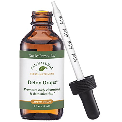 Detox Drops Native Remedies – Limpeza Corporal Sistêmica, Liberação de Toxinas e Função Hepática – 59 mL