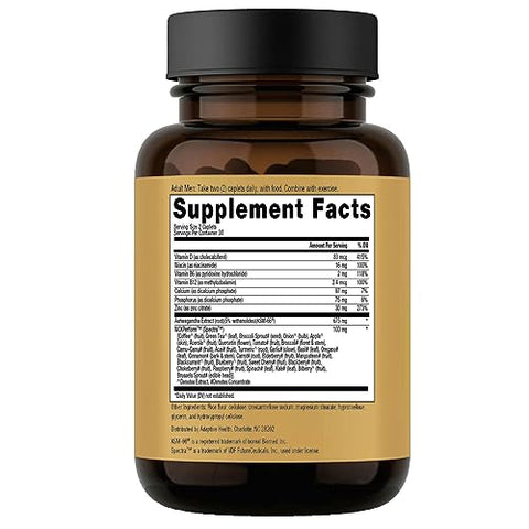 Ageless Male - Max Total Testosterone Booster para Homens, 120 Cápsulas – Aumente sua Testosterona Naturalmente