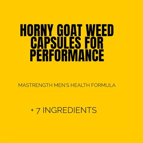 Mastrength - Força, Resistência e Vitalidade com Horny Goat Weed, Tongkat Ali, Ginseng e Maca Root. Suporte de Desempenho de Atividade Duradoura para Homens (Pacote com 10 Cápsulas)
