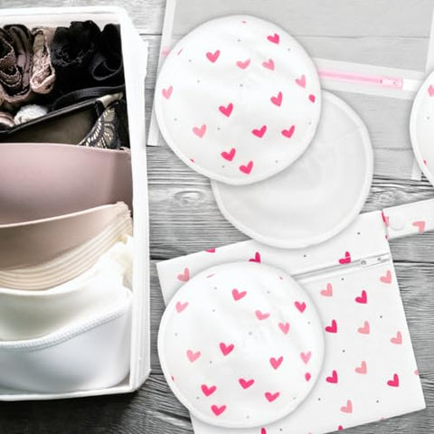 Almofadas de Amamentação de Bambu Laváveis e Super Macias – 14 Unidades - Ninja Mama