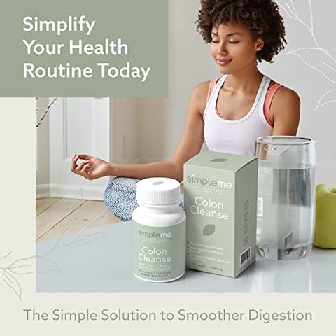 SIMPLEME - Desintoxicação do Cólon, Alívio Natural da Prisão de Ventre para Adultos, Rápido Alívio do Inchaço, Limpeza do Cólon para Mulheres