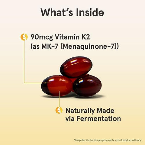 MK-7 90 mcg – Vitamina K2 Bioativa – 120 Porções (Softgels) – Para os Ossos - Jarrow Formulas