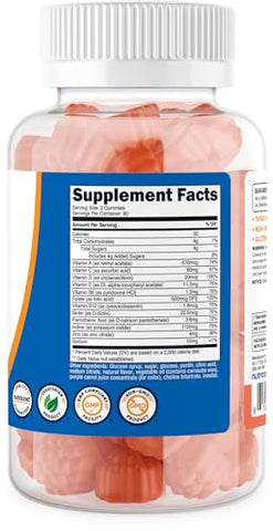 Gummies Multivitamínicos 180 Gummies (Sabor de Frutas Vermelhas) – 90 Porções, Sem Glúten, Não-OGM e Amigável para Vegetarianos - Nutricost
