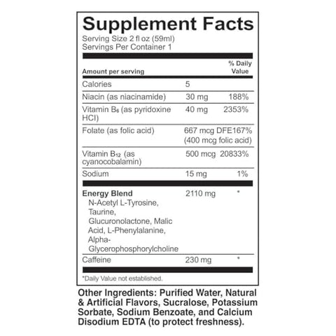 KIRKLAND - Kirkland Signature Energy Shot Extra Forte, 2 Ounce Bottle (48 Unidades) – Energético Potente e Variado