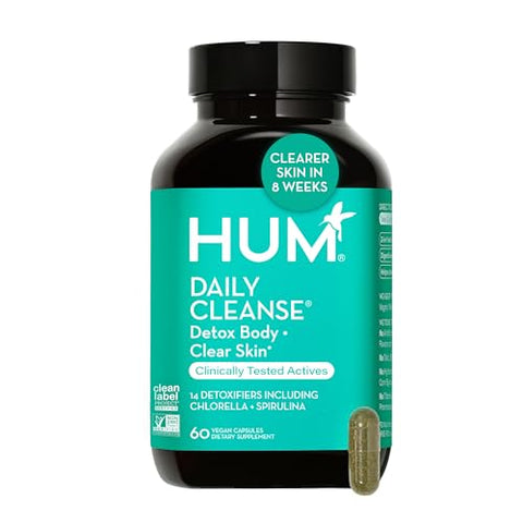 Full Skin and Liver Detox: Wingman e Daily Cleanse – Desintoxicação Verde de Cardo de Leite para saúde da pele e do fígado - HUM