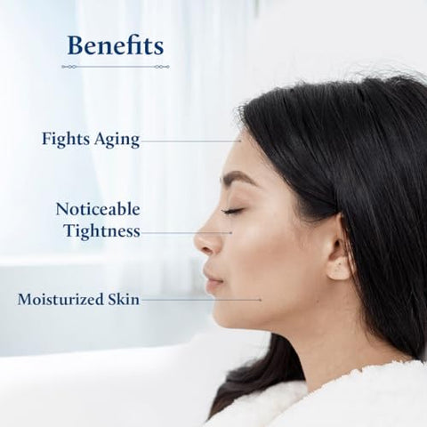 Creme Facial Blue Nectar Hidratante, Anti-idade Ayurvédico para Rugas em Pele Madura | Mistura Antiga de Açafrão | 50g