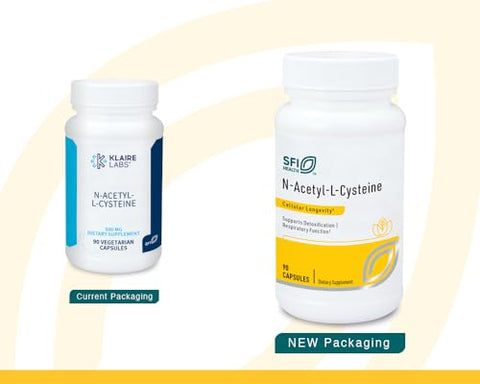 N-Acetyl-L-Cysteine 500mg – Precursor de Glutationa Aminoácido NAC – Suplemento Dietético para Proteção Antioxidante Celular – Hipoalergênico, Livre de Soja – 500g - Klaire Labs