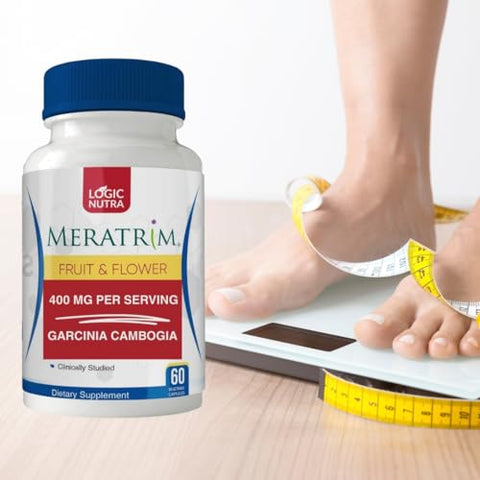 Logic Nutra - Meratrim 400 mg – Extrato de Garcinia Mangostana (Casca da Fruta) – Livre de Estimulantes – 60 Cápsulas Vegetais