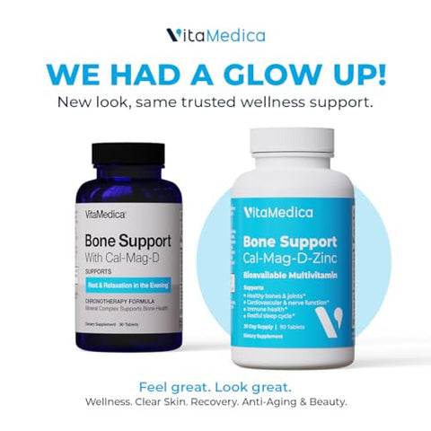 Suporte Ósseo | Suplemento para Ossos e Articulações | Cálcio | Magnésio | Vitamina D - VitaMedica