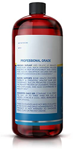 Orgono Living Silica - Orgono Siliplant | Impulsionador de Colágeno Vegano | Suporta a Produção Saudável de Colágeno e Elastina para Articulações