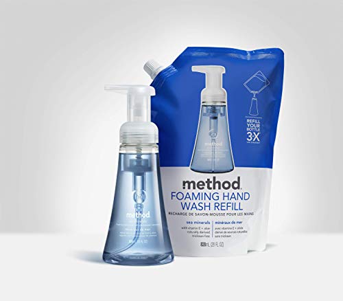 Recarga de Sabonete Líquido para as Mãos Method, Minerais Marinhos, 828 ml (Pacote com 3)
