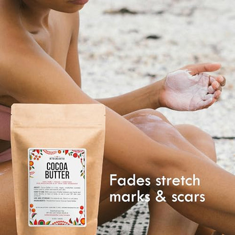 Better Shea Butter - Manteiga de Karité Melhorada – 8 oz Bloco, Hidrata Profundamente a Pele, Reduz Cicatrizes, Estrias, Alivia Pele Seca